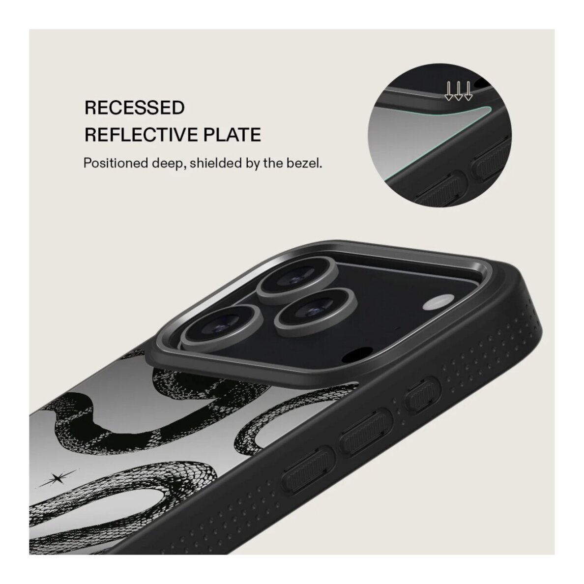 iPhone 17 PRO Elite Mirror Gunmetal MagSafe Poison BURGA nugarėlė 3 iPhone 17 PRO Elite Mirror Gunmetal MagSafe Poison BURGA nugarėlė 3