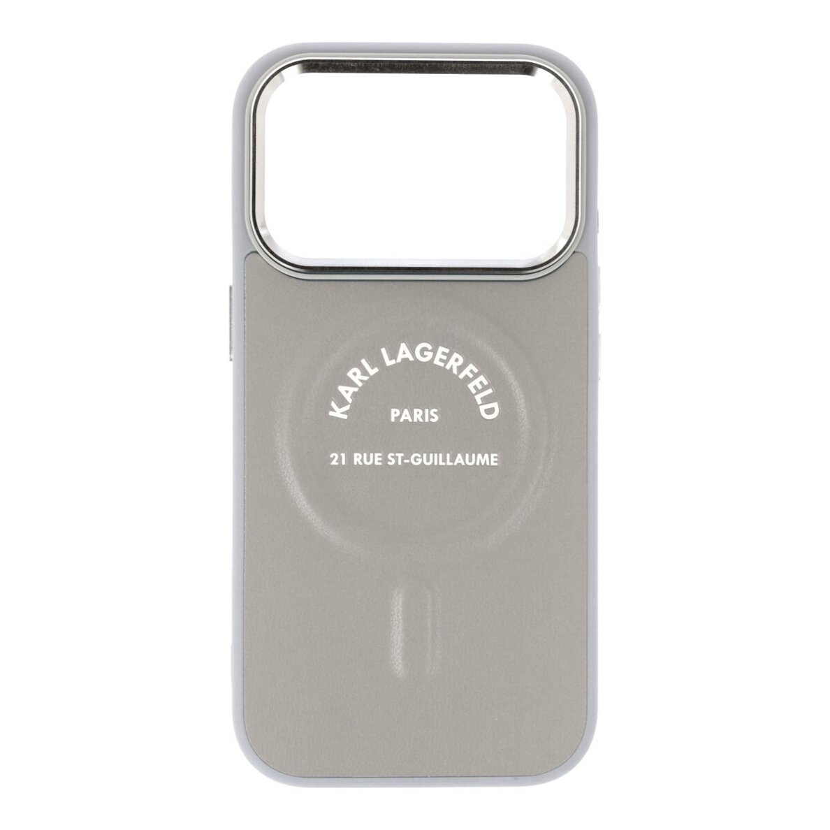 iPhone 17 PRO grey MagSafe PU Karl RSG Logo KARL LAGERFELD nugarėlė