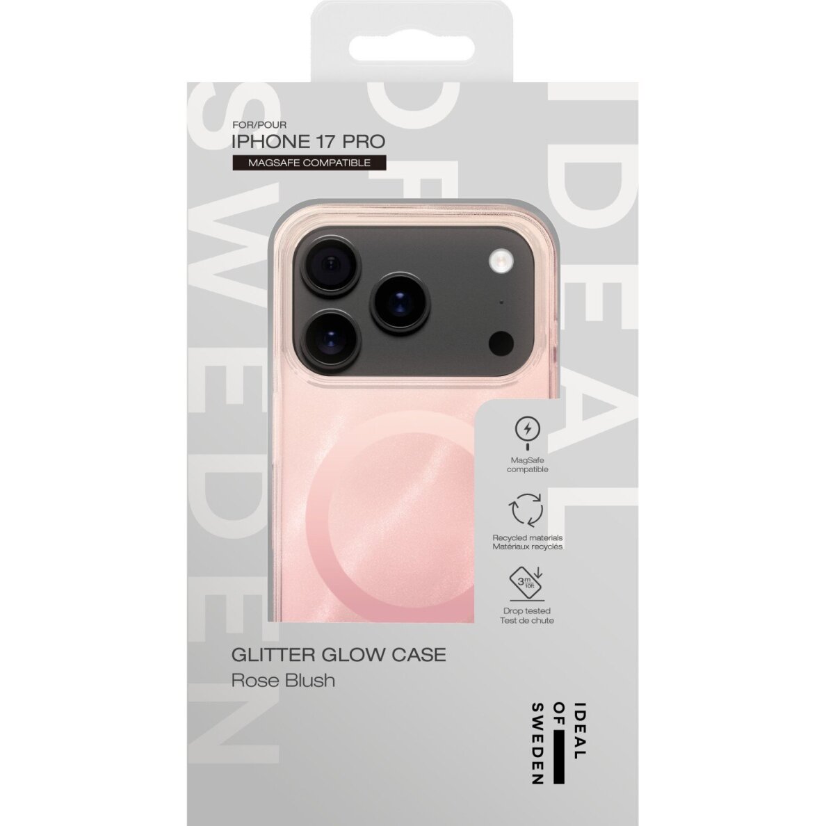 iPhone 17 PRO iDeal Of Sweden Clear Rose Blush MagSafe nugarėlė 3