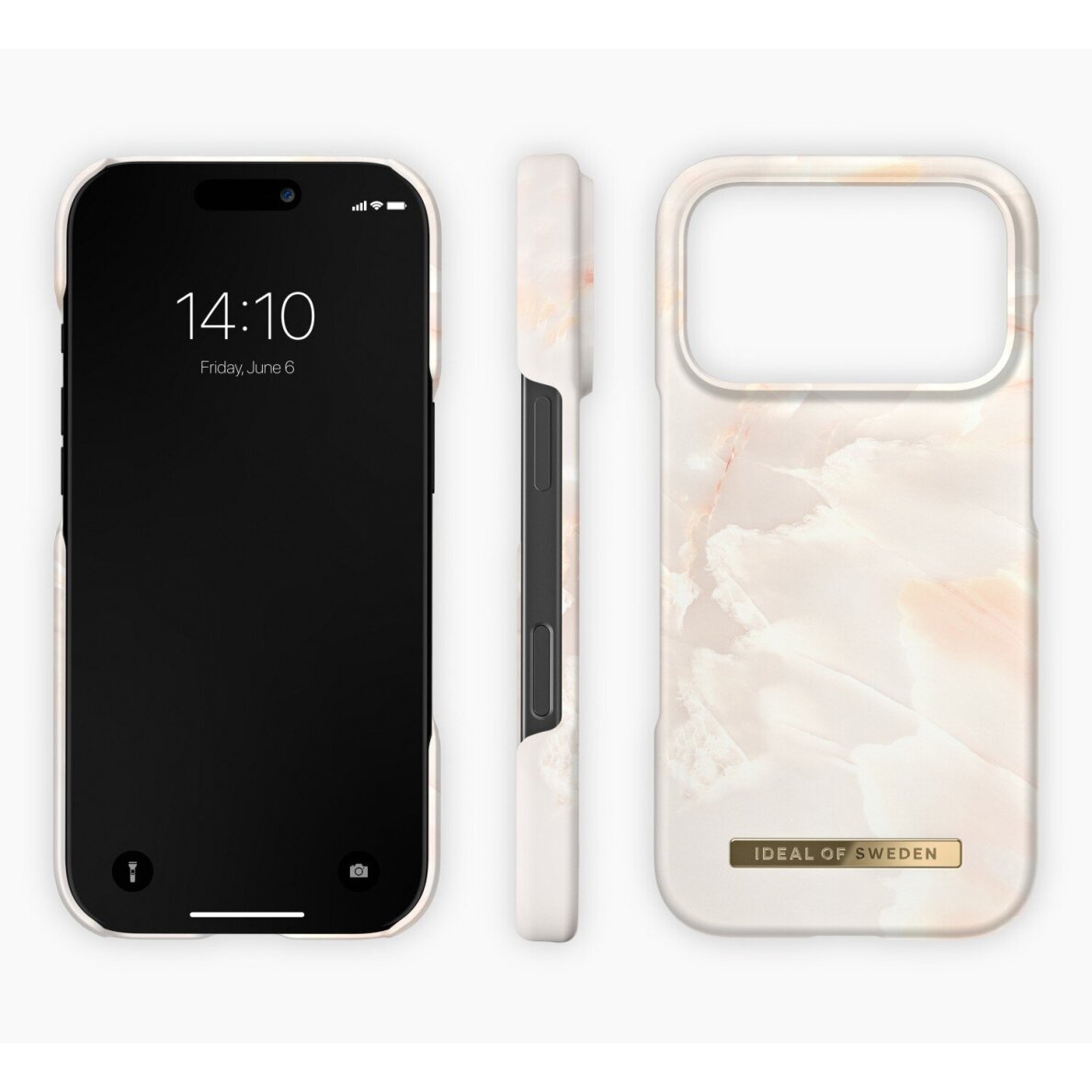 iPhone 17 PRO iDeal Of Sweden nugarėlė MagSafe Rose Pearl Marble 2