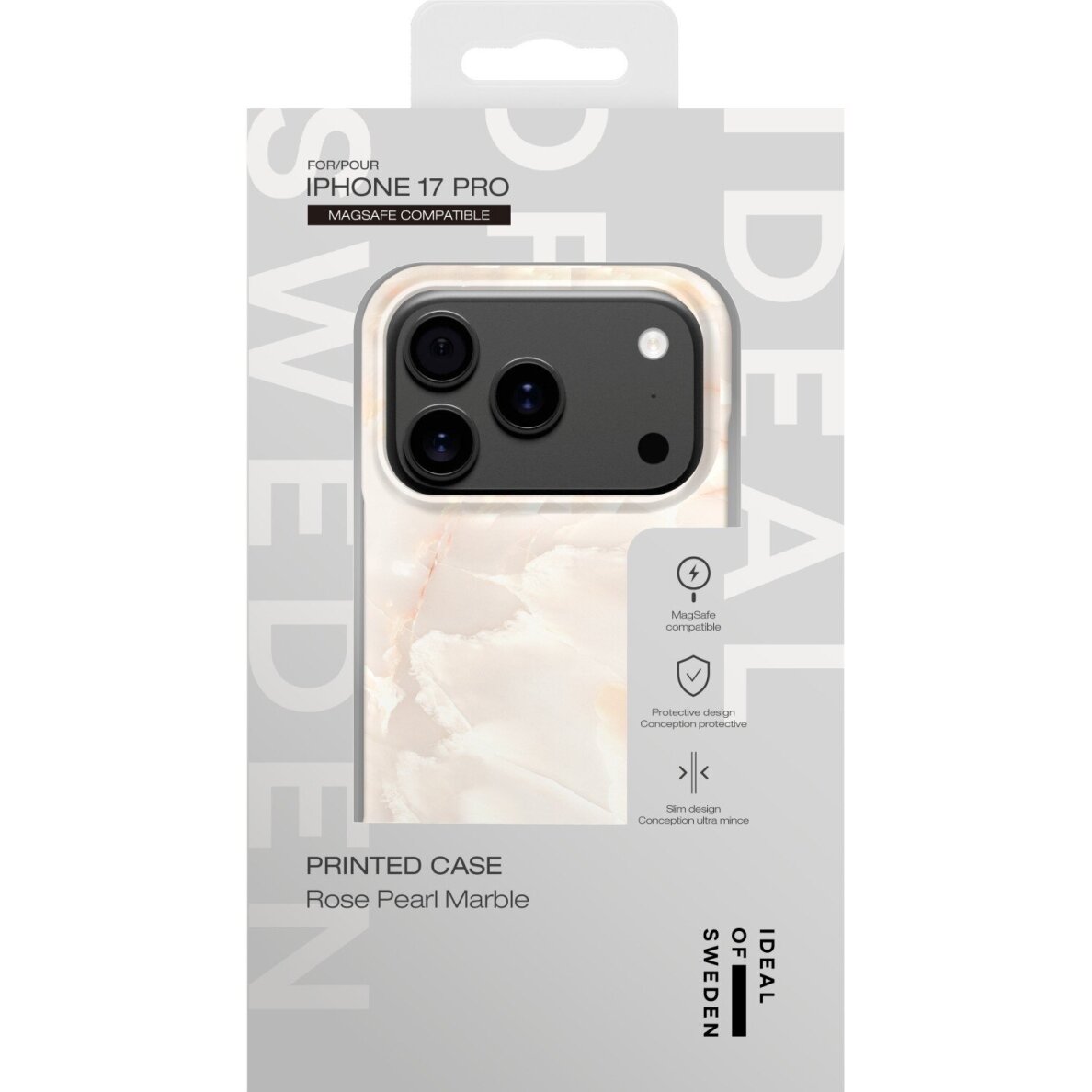 iPhone 17 PRO iDeal Of Sweden nugarėlė MagSafe Rose Pearl Marble 1