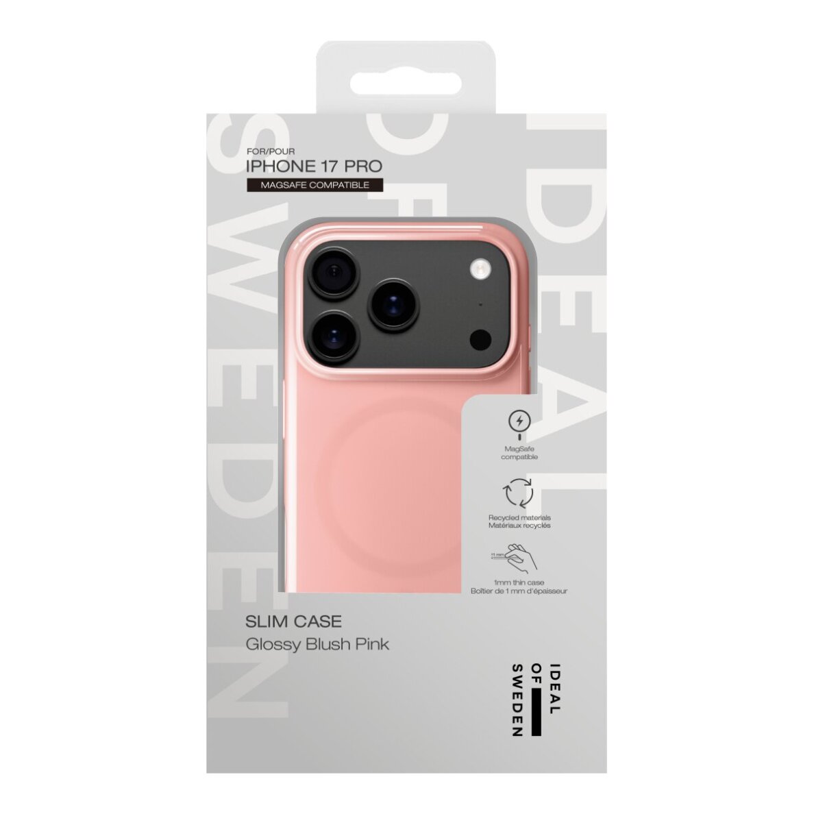 iPhone 17 PRO iDeal Of Sweden Slim MagSafe Glossy Blush Pink nugarėlė 3