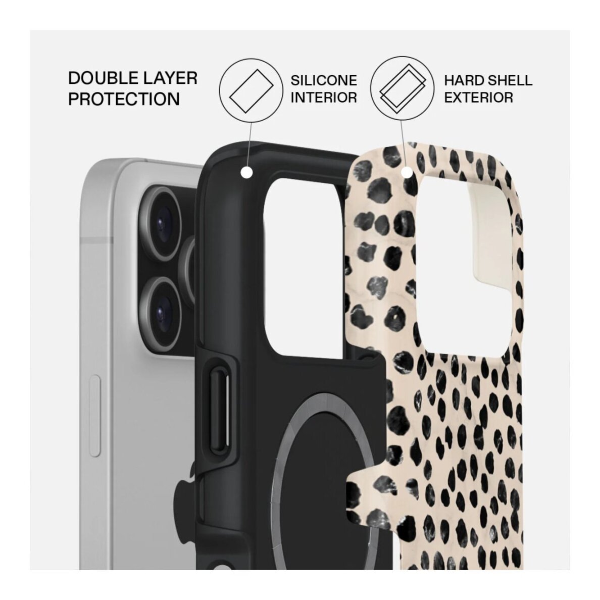 iPhone 17 PRO MagSafe Almond Latte Tough BURGA nugarėlė 1