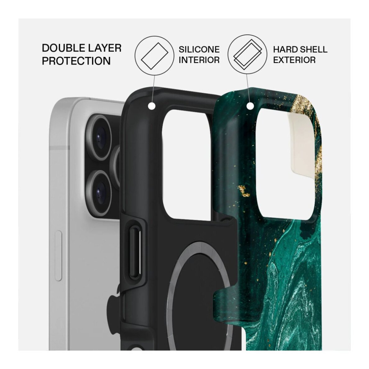 iPhone 17 PRO MagSafe Emerald Pool Tough BURGA nugarėlė 1