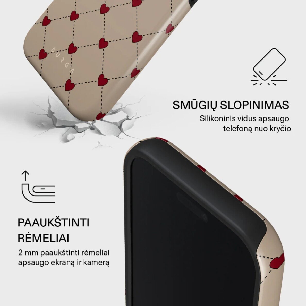 iPhone 17 PRO MagSafe Love Letter Tough BURGA nugarėlė 2