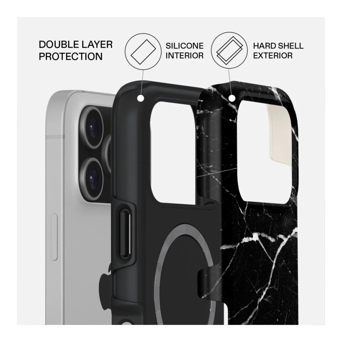 iPhone 17 PRO MagSafe Noir Origin Tough BURGA nugarėlė 1