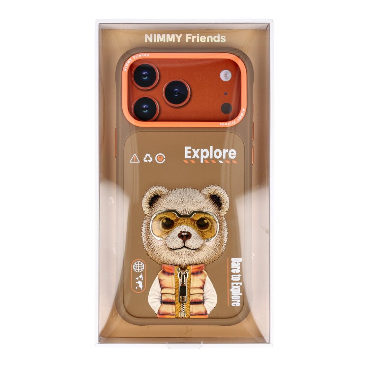 iPhone 17 PRO MAX beige NIMMY Teddy with Glasses nugarėlė 2 iPhone 17 PRO MAX beige NIMMY Teddy with Glasses nugarėlė 2