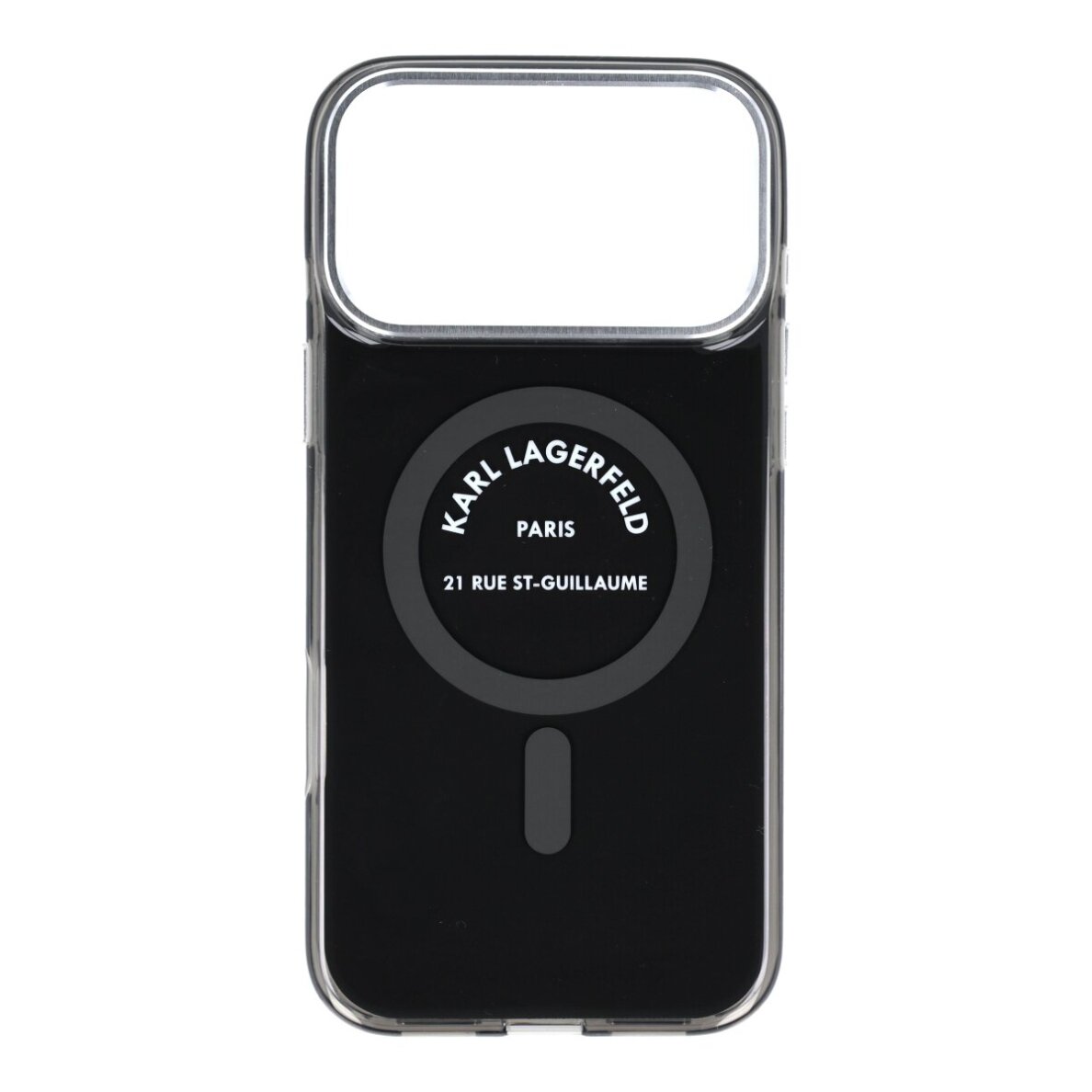 iPhone 17 PRO MAX black MagSafe IML Karl RSG Logo KARL LAGERFELD nugarėlė