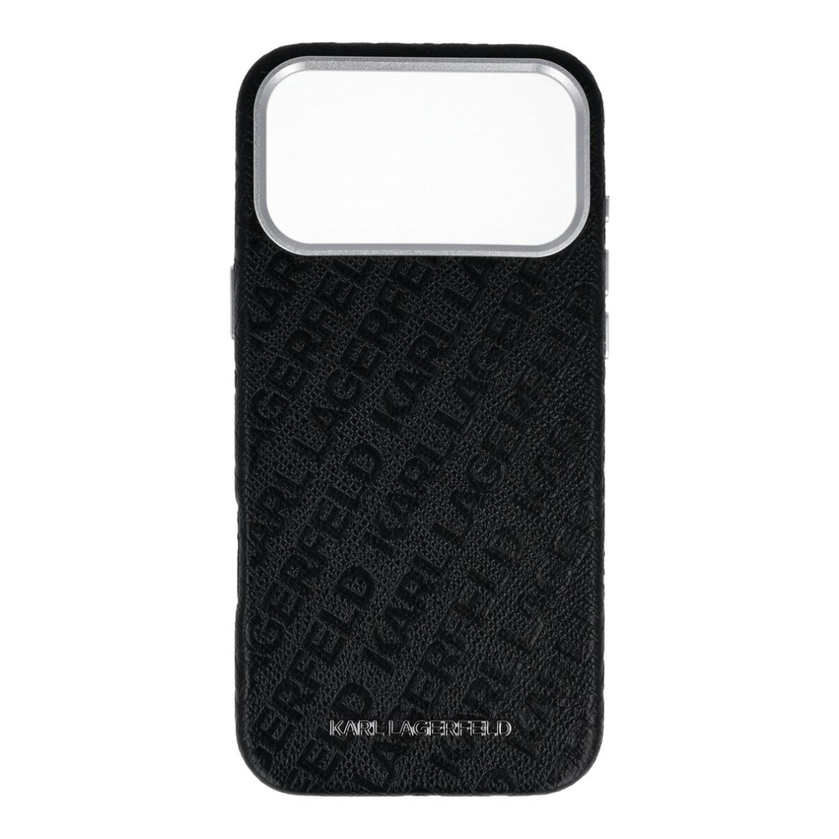 iPhone 17 PRO MAX black MagSafe PU Stamped Karl AO KARL LAGERFELD nugarėlė