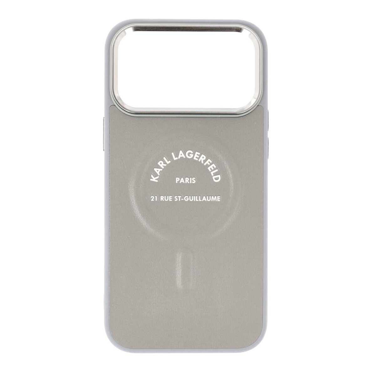 iPhone 17 PRO MAX grey MagSafe PU Karl RSG Logo KARL LAGERFELD nugarėlė