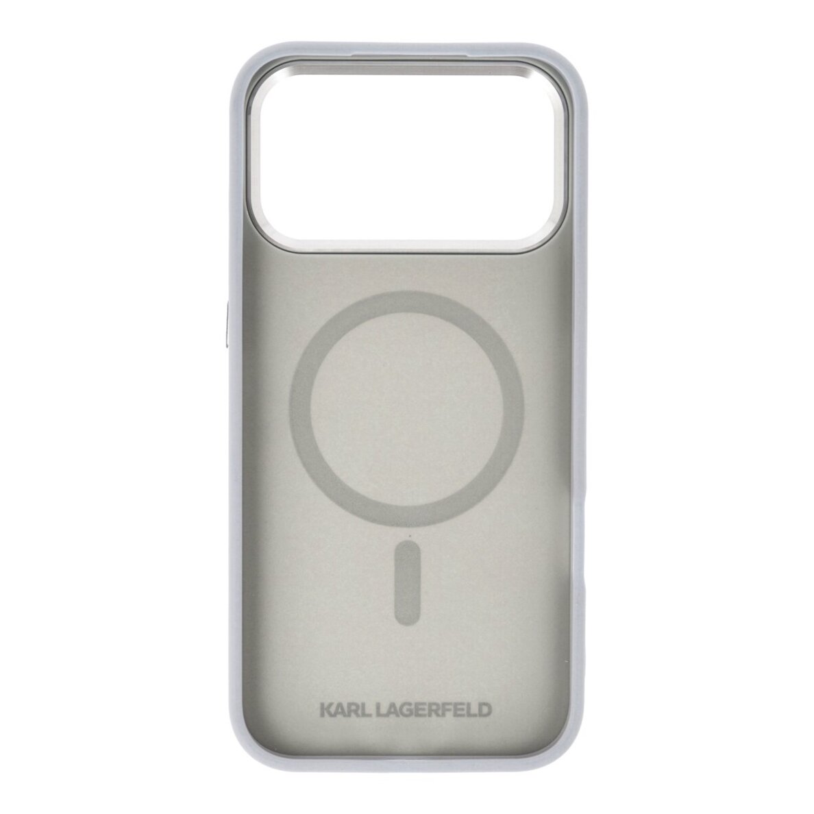 iPhone 17 PRO MAX grey MagSafe PU Karl RSG Logo KARL LAGERFELD nugarėlė 1