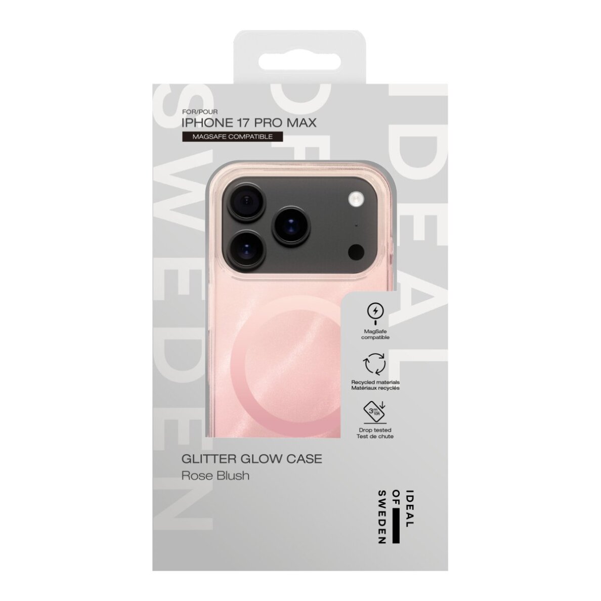 iPhone 17 PRO MAX iDeal Of Sweden Clear Rose Blush MagSafe nugarėlė 3