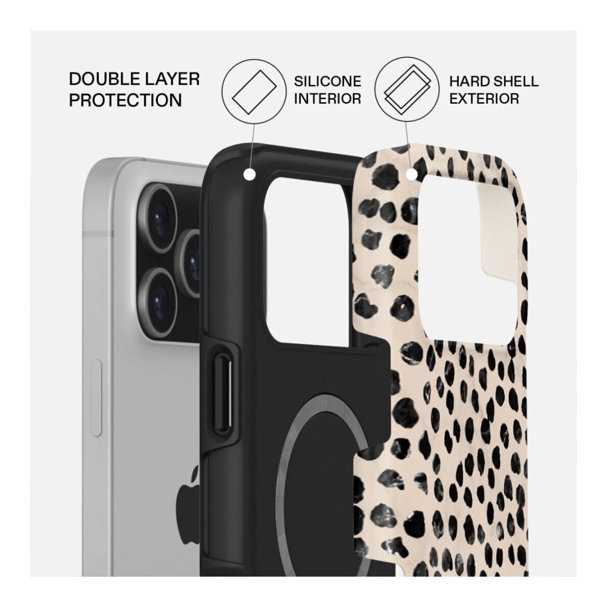 iPhone 17 PRO MAX MagSafe Almond Latte Tough BURGA nugarėlė 1