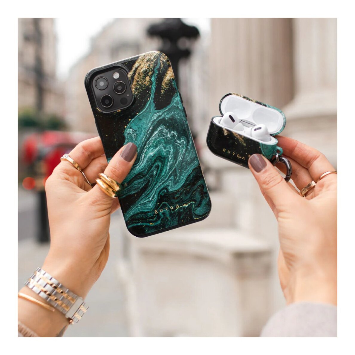 iPhone 17 PRO MAX MagSafe Emerald Pool Tough BURGA nugarėlė 4