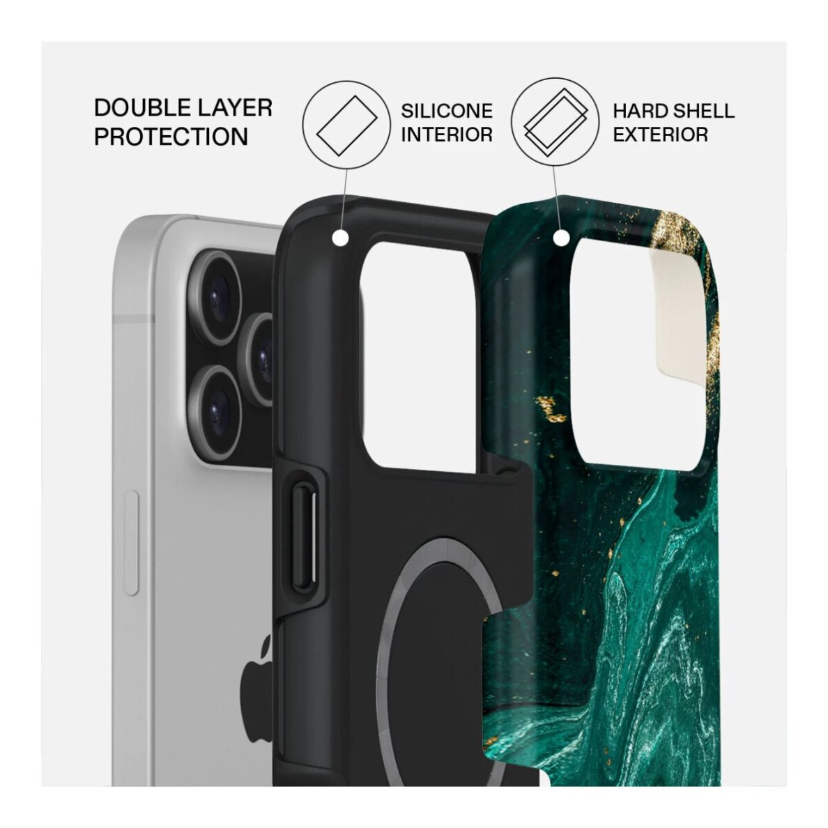 iPhone 17 PRO MAX MagSafe Emerald Pool Tough BURGA nugarėlė 1