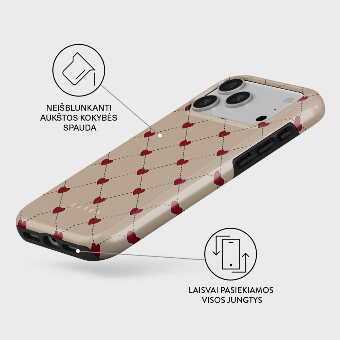 iPhone 17 PRO MAX MagSafe Love Letter Tough BURGA nugarėlė 1