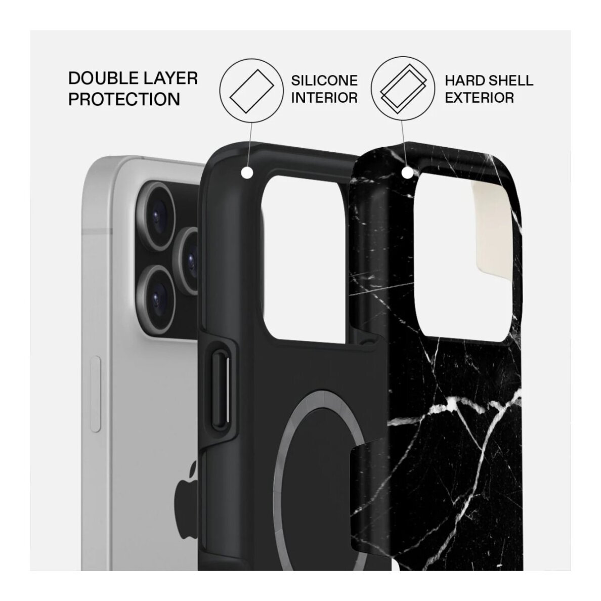 iPhone 17 PRO MAX MagSafe Noir Origin Tough BURGA nugarėlė 1