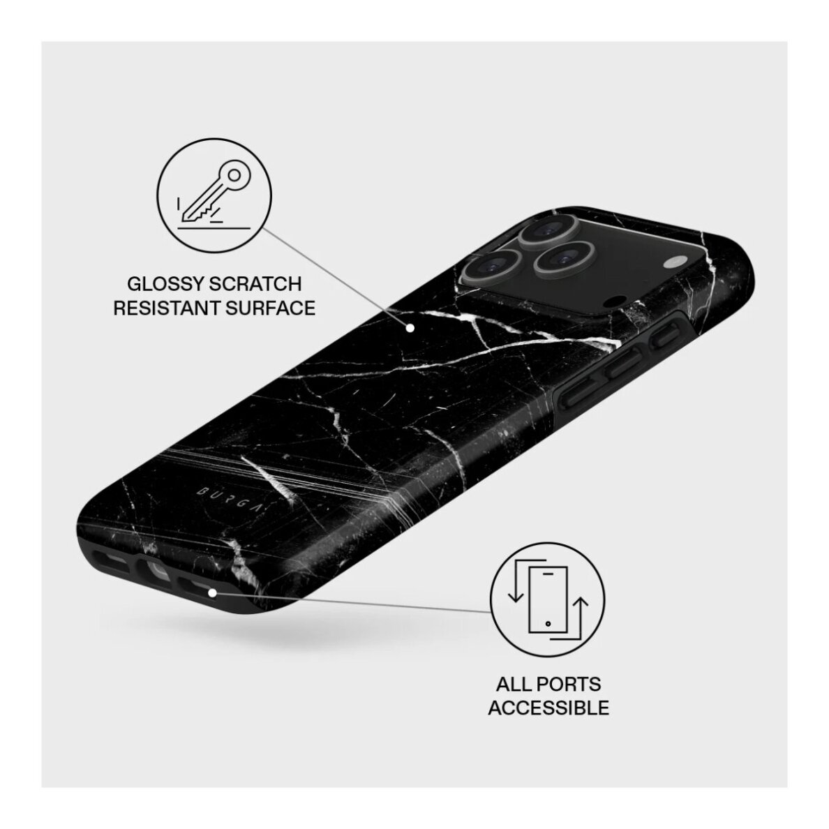 iPhone 17 PRO MAX MagSafe Noir Origin Tough BURGA nugarėlė 2