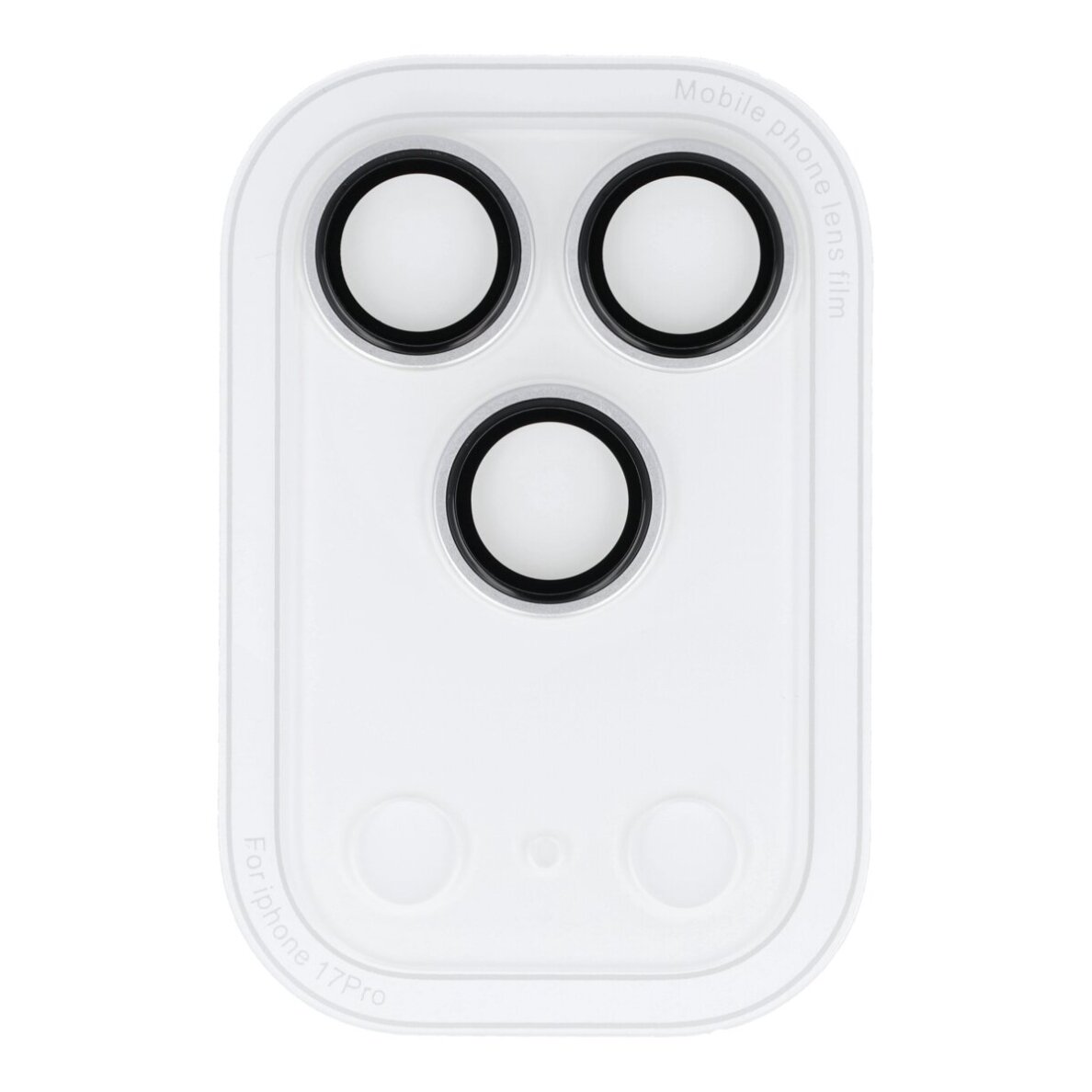 iPhone 17 PRO silver OTAO Clear Shield kameros apsauga 2 IN 1