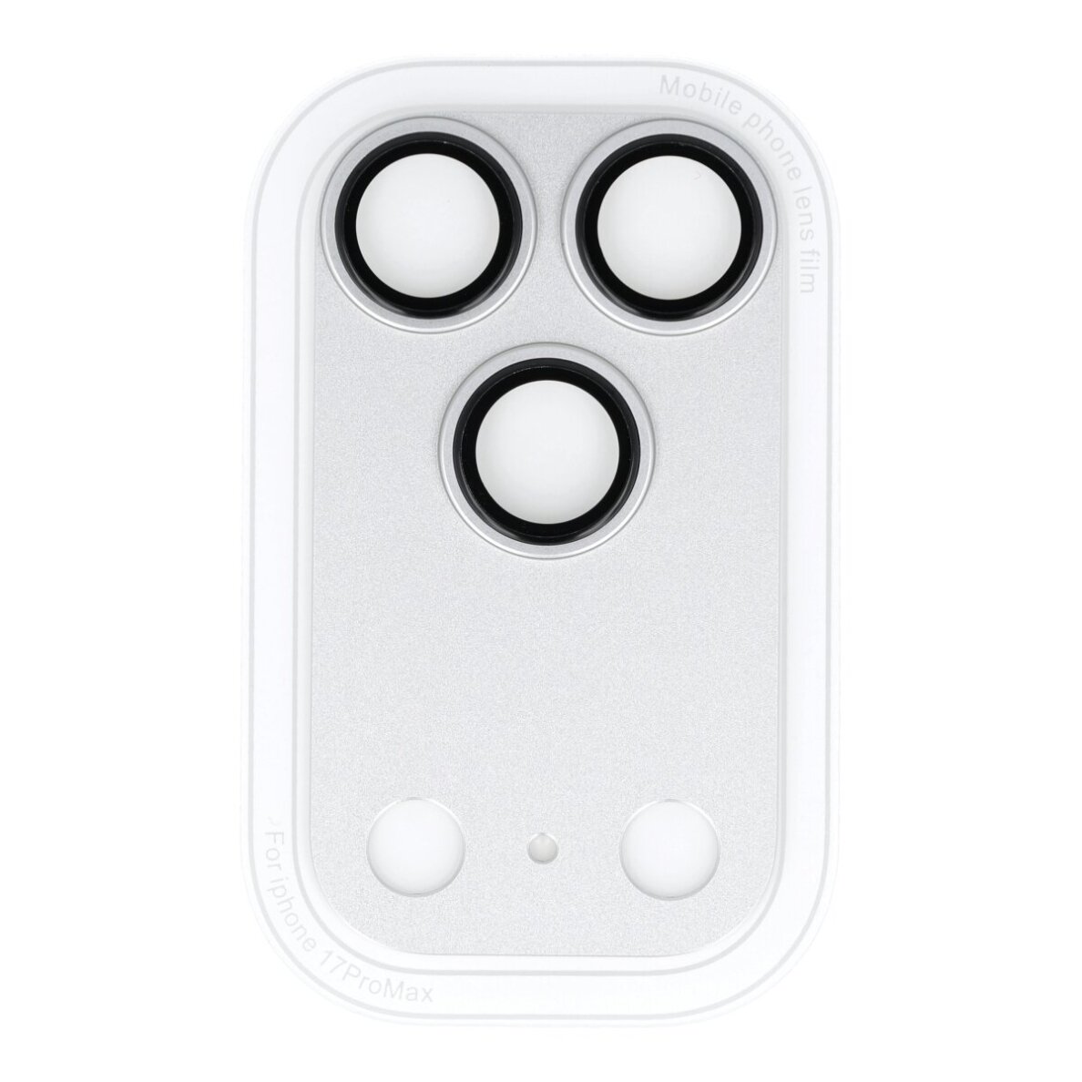 iPhone 17 PRO silver OTAO Metal Shield kameros apsauga 2 IN 1