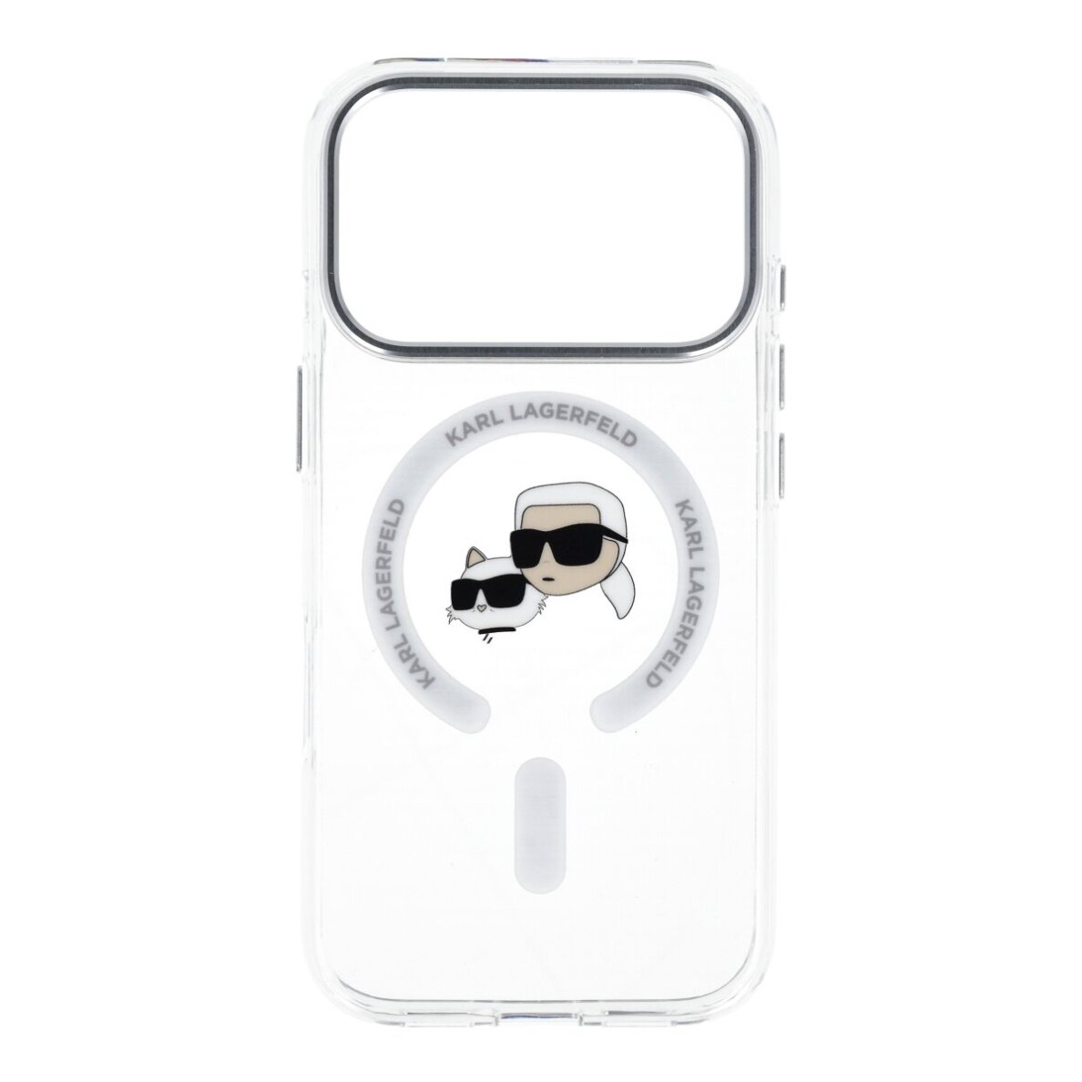 iPhone 17 PRO white MagSafe IML Metal KC Heads KARL LAGERFELD nugarėlė