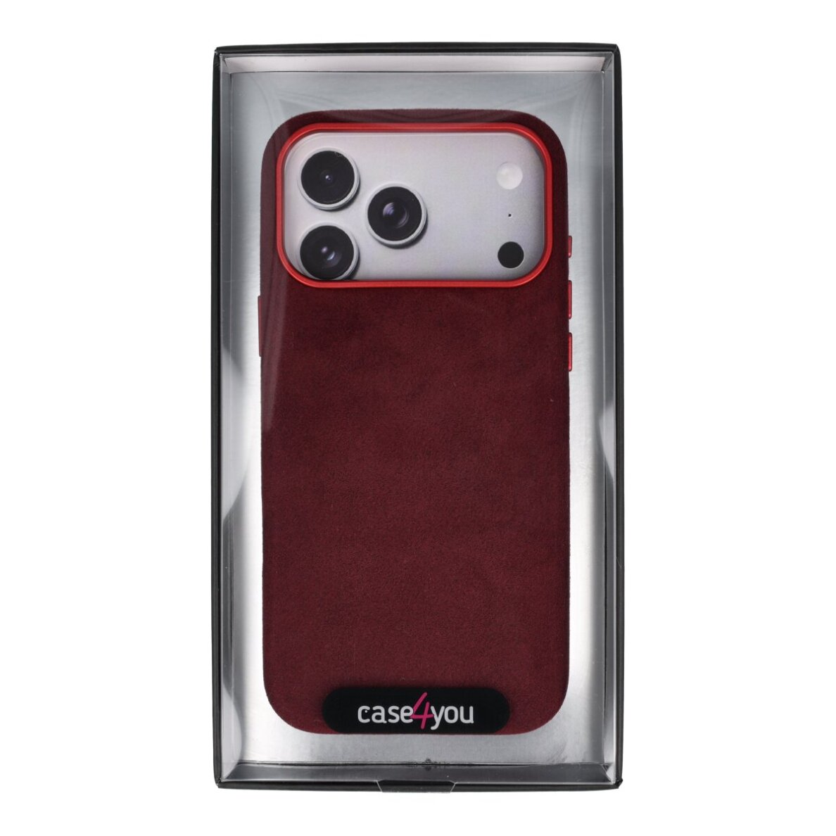 iPhone 17 PRO wine ALCANTARA MagSafe nugarėlė 4 iPhone 17 PRO wine ALCANTARA MagSafe nugarėlė 4