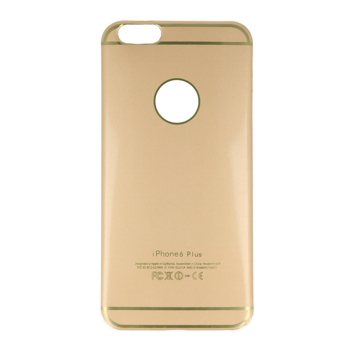iPhone 6+ gold silik. su originaliais užrašais