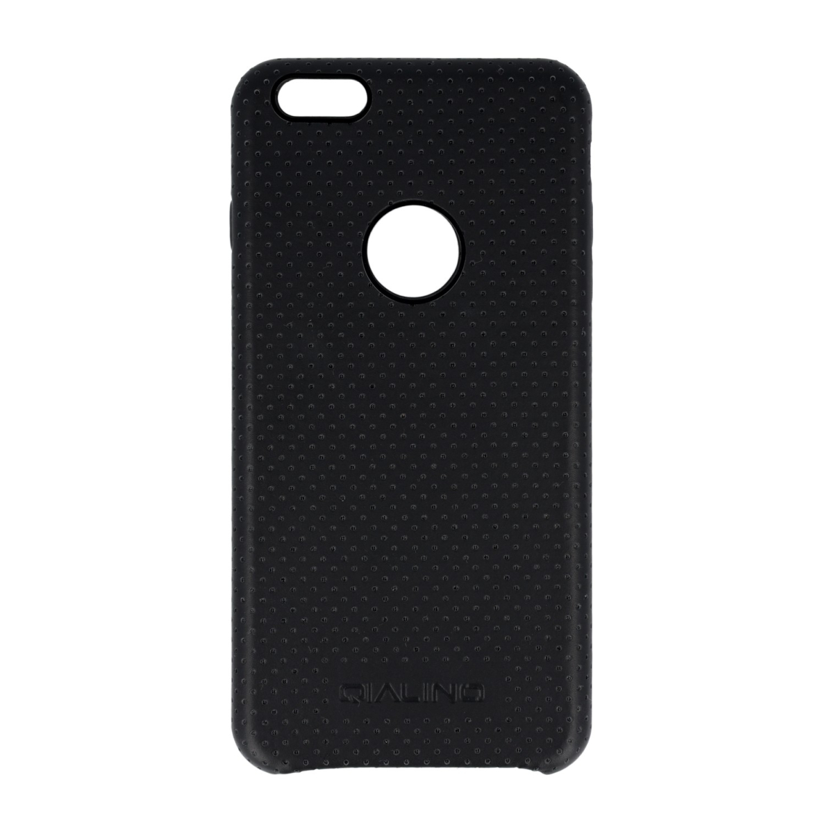 iPhone 6+ juoda odinė MESH QIALINO nugarėlė