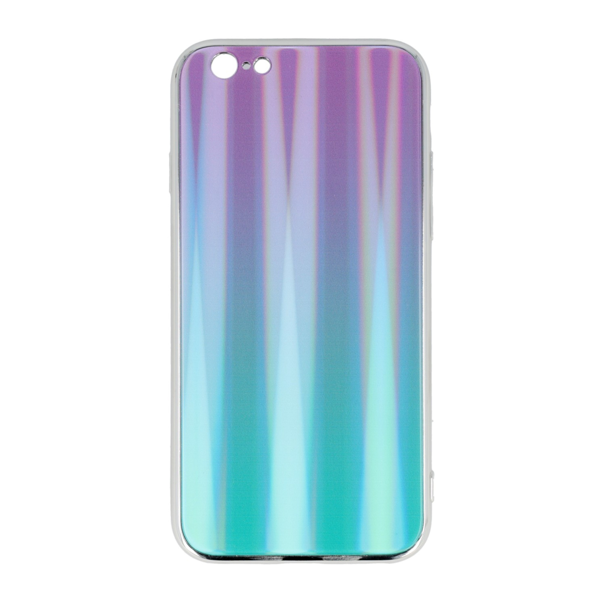 iPhone 6/6S violetinė+žalia AURORA2 nugarėlė