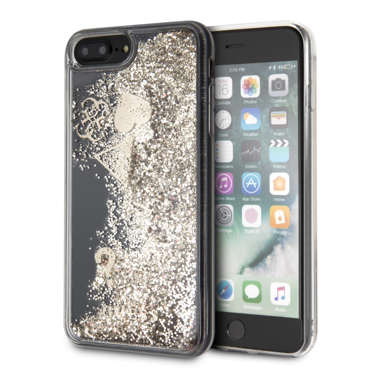 iPhone 6+/7+/8+ gold GUESS nugarėlė GUHCI8LGLHFLGO iPhone 6+/7+/8+ gold GUESS nugarėlė GUHCI8LGLHFLGO