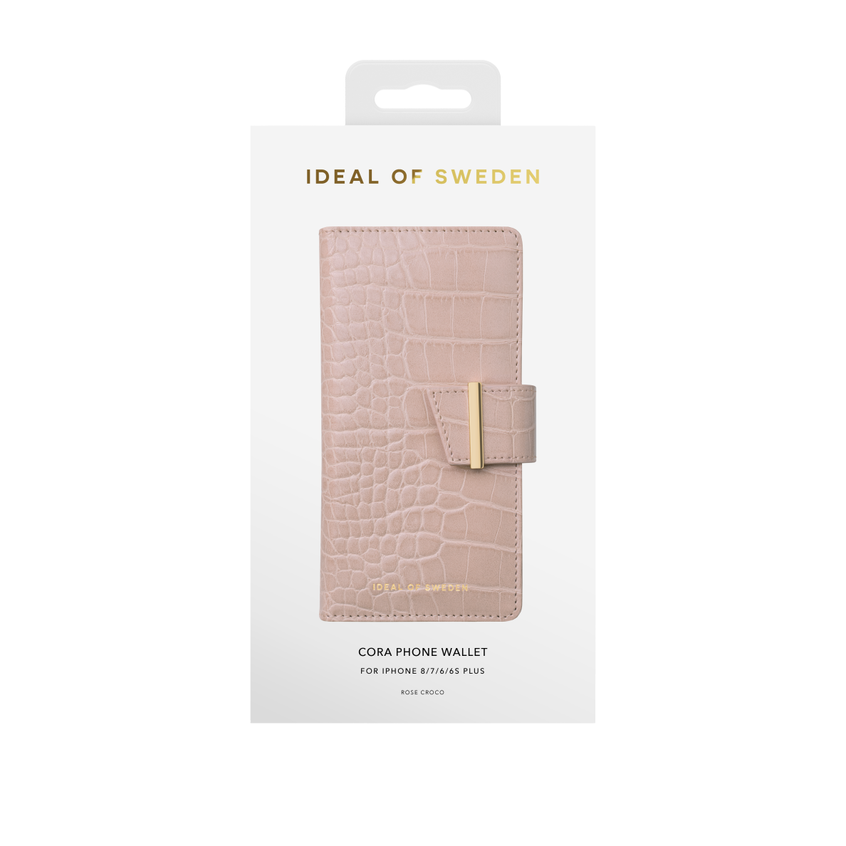 iPhone 6+/7+/8+ iDeal Of Sweden dėkla Wallet Rose Croco 2