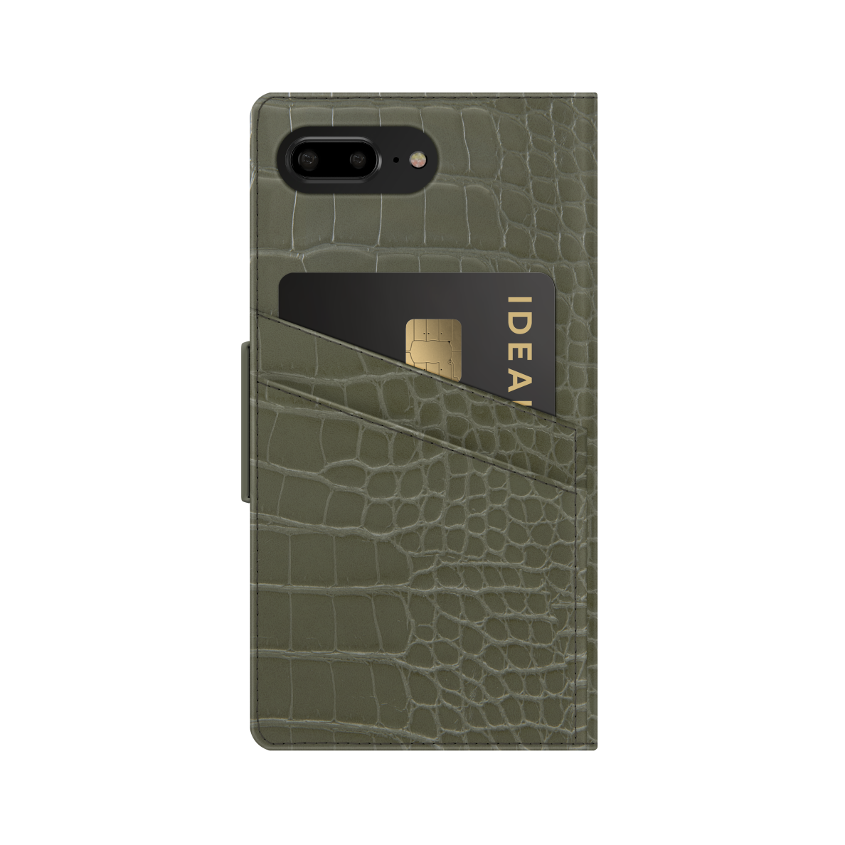 iPhone 6+/7+/8+ iDeal Of Sweden dėklas Khaki Croco 1
