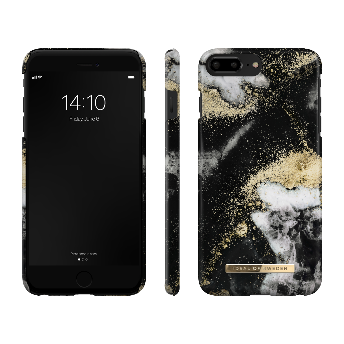 iPhone 6+/7+/8+ iDeal Of Sweden nugarėlė Black Galaxy Marble 2