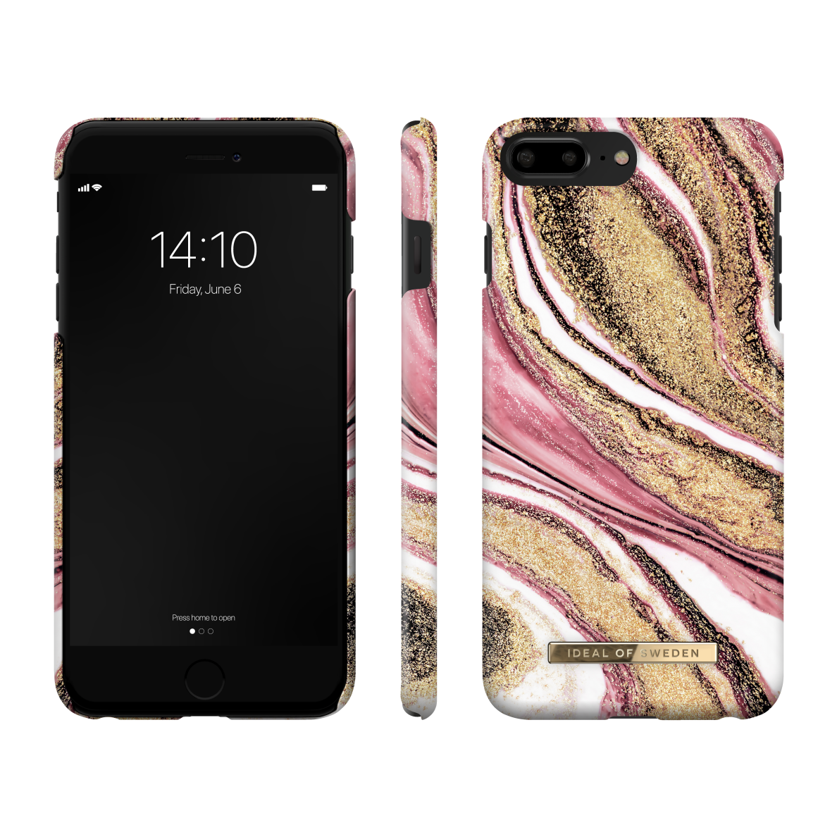 iPhone 6+/7+/8+ iDeal Of Sweden nugarėlė Cosmic Pink Swirl 1