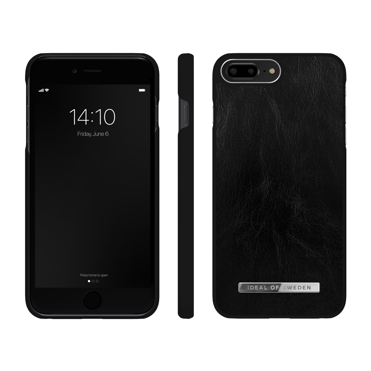 iPhone 6+/7+/8+ iDeal Of Sweden nugarėlė Glossy Black - Silver 2
