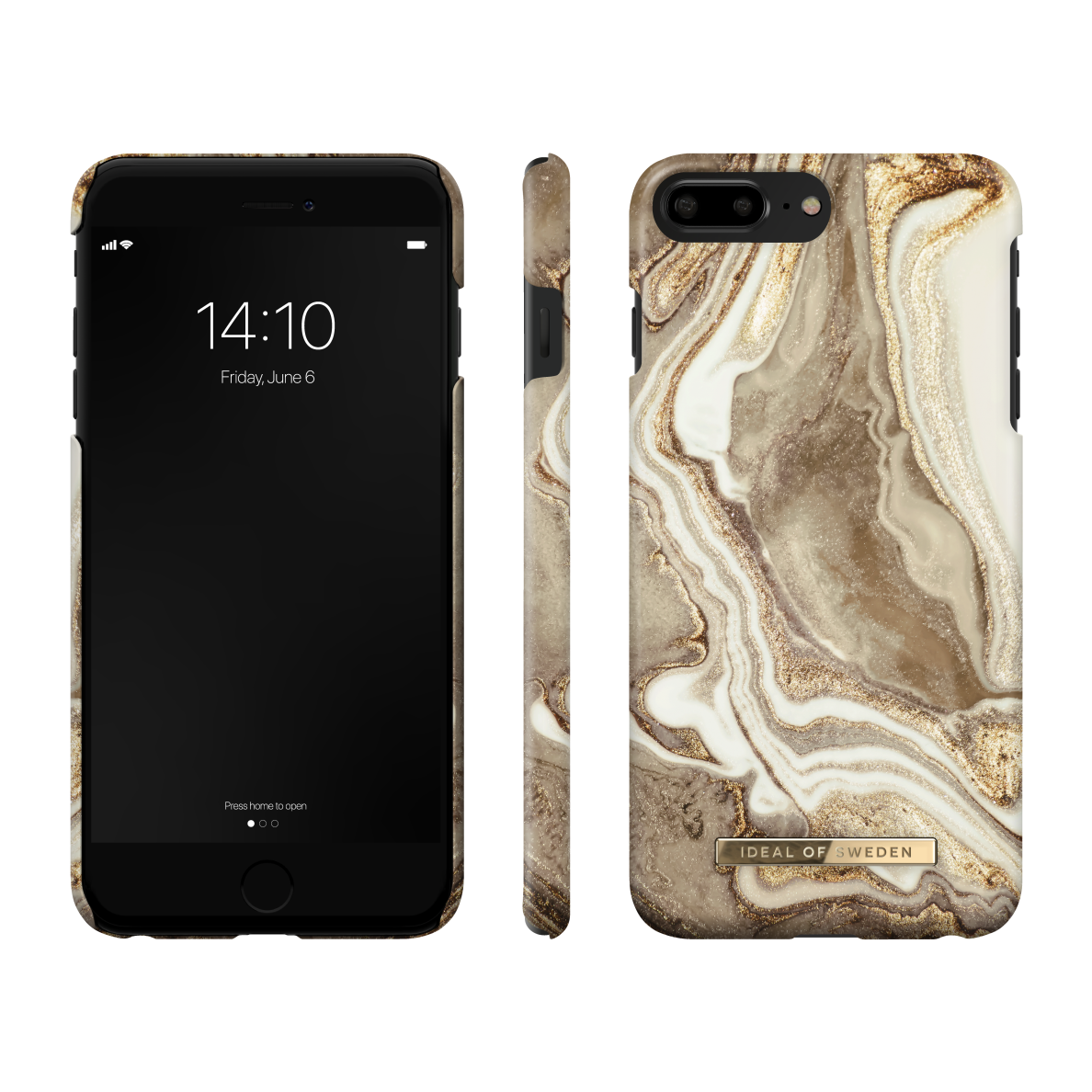 iPhone 6+/7+/8+ iDeal Of Sweden nugarėlė Golden Sand Marble 1