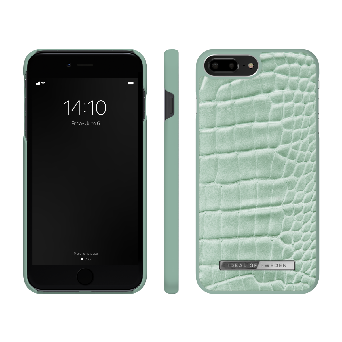 iPhone 6+/7+/8+ iDeal Of Sweden nugarėlė Mint Croco 2