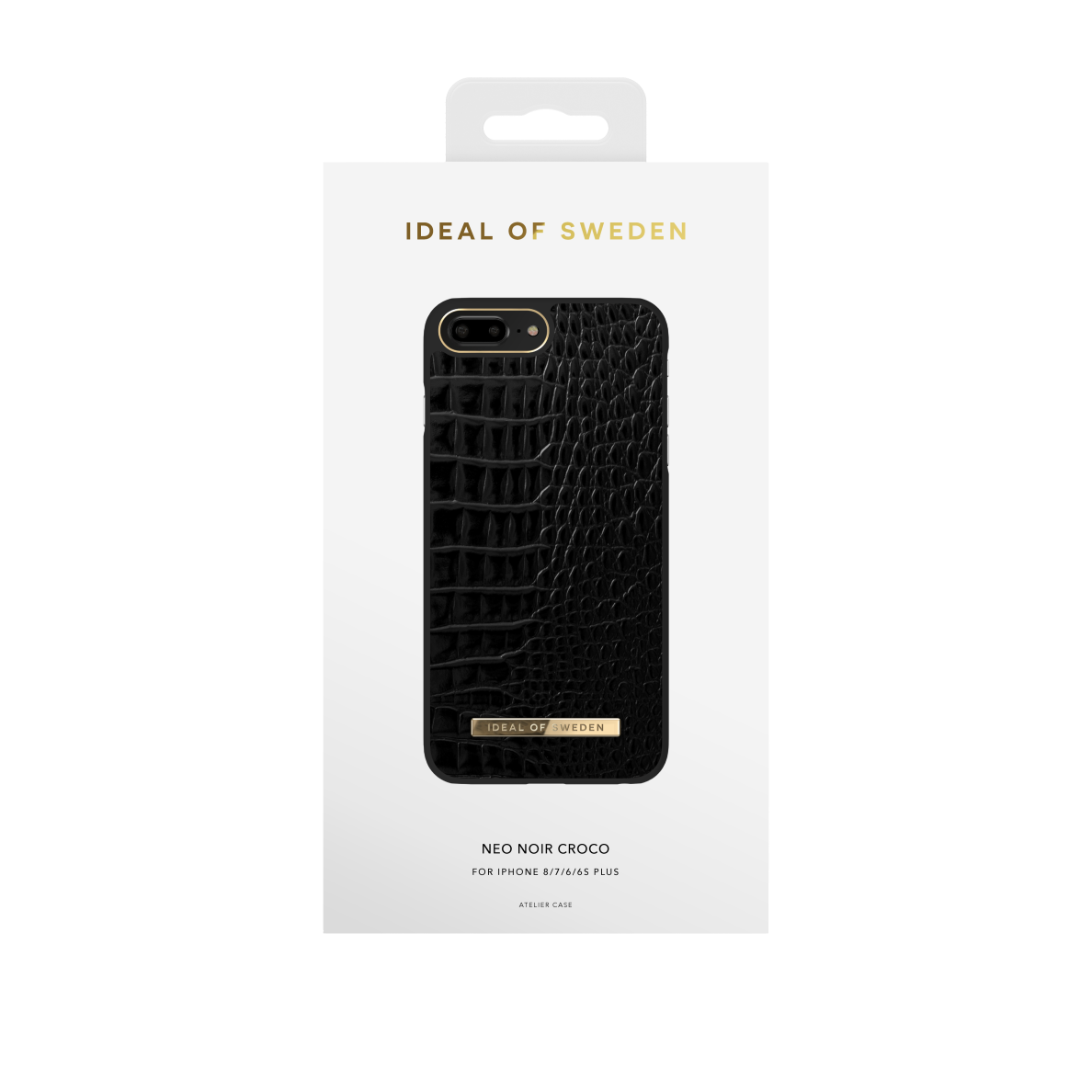 iPhone 6+/7+/8+ iDeal Of Sweden nugarėlė Neo Noir Croco 1