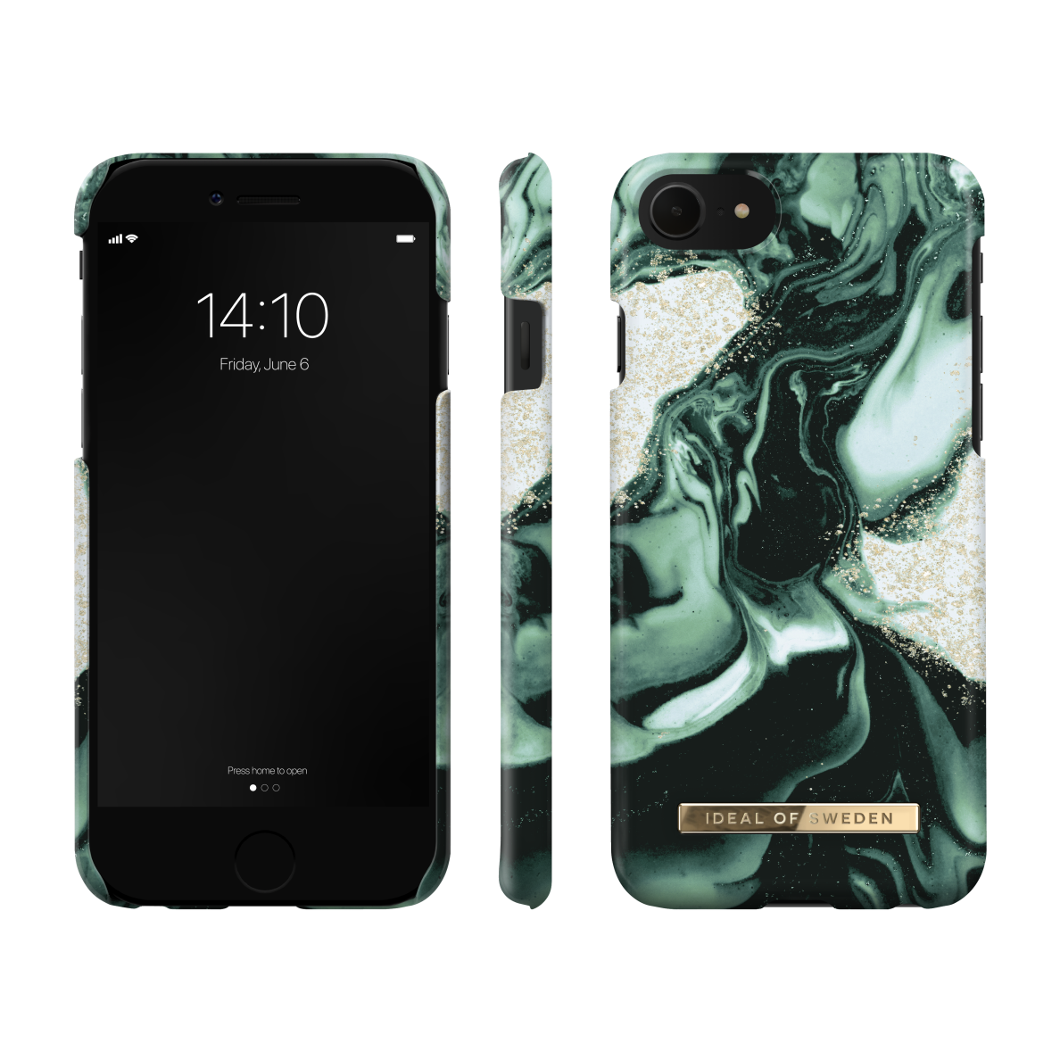 iPhone 6/7/8/SE 2020 iDeal Of Sweden nugarėlė Golden Olive Marble 2