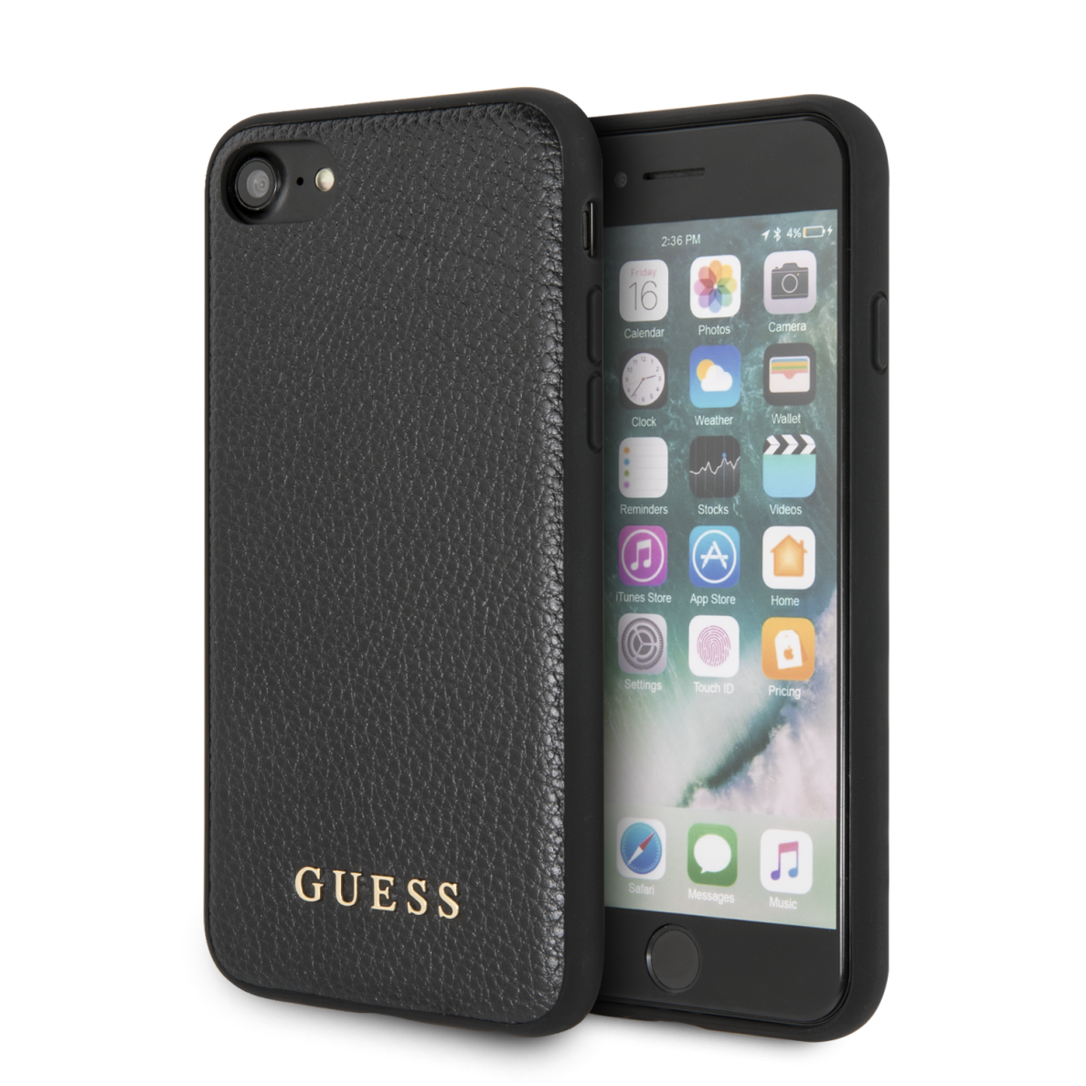 iPhone 6/7/8/SE 2020 juoda GUESS nugarėlė GUHCI8IGLBK