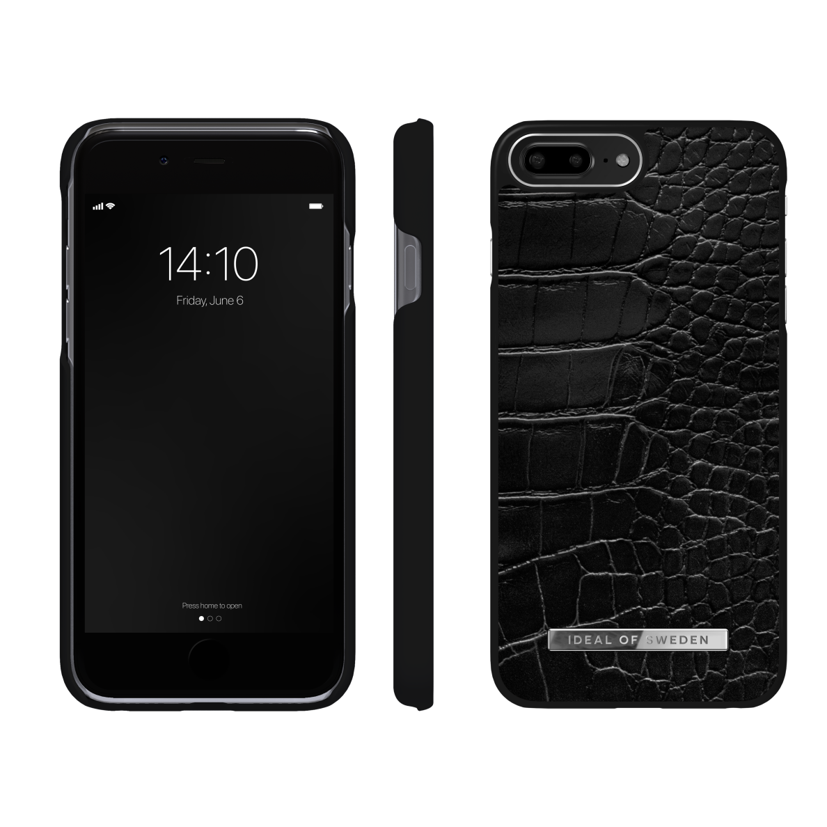 iPhone 6/7/8/SE 2020/SE 2022 iDeal Of Sweden Atelier nugarėlė Neo Noir Croco Silver 2