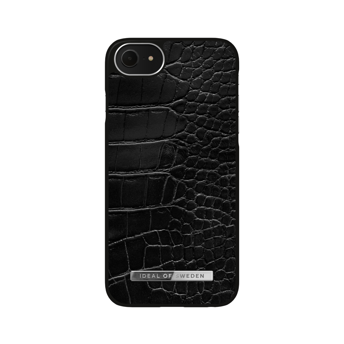 iPhone 6/7/8/SE 2020/SE 2022 iDeal Of Sweden Atelier nugarėlė Neo Noir Croco Silver