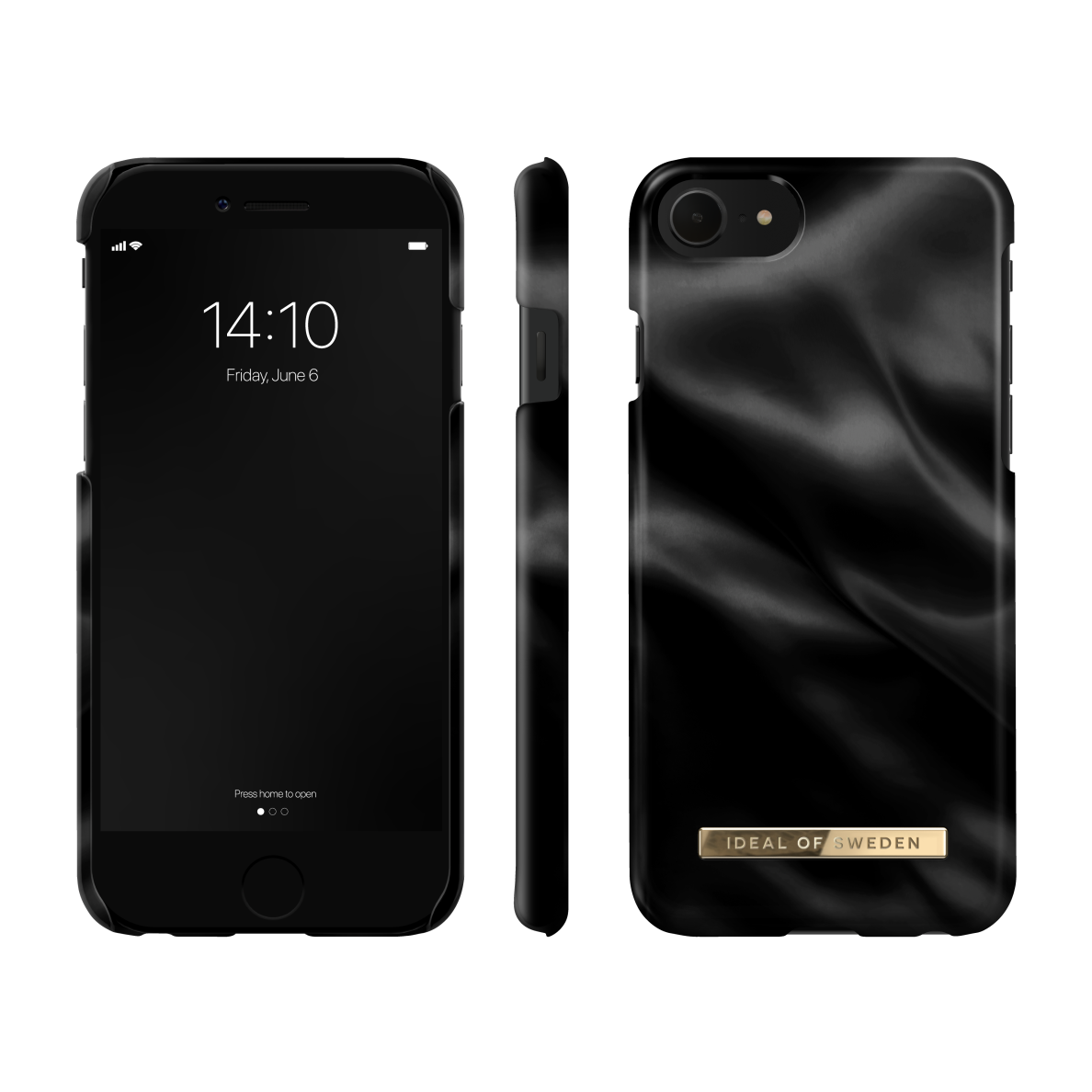 iPhone 6/7/8/SE 2020/SE 2022 iDeal Of Sweden nugarėlė Black Satin 2