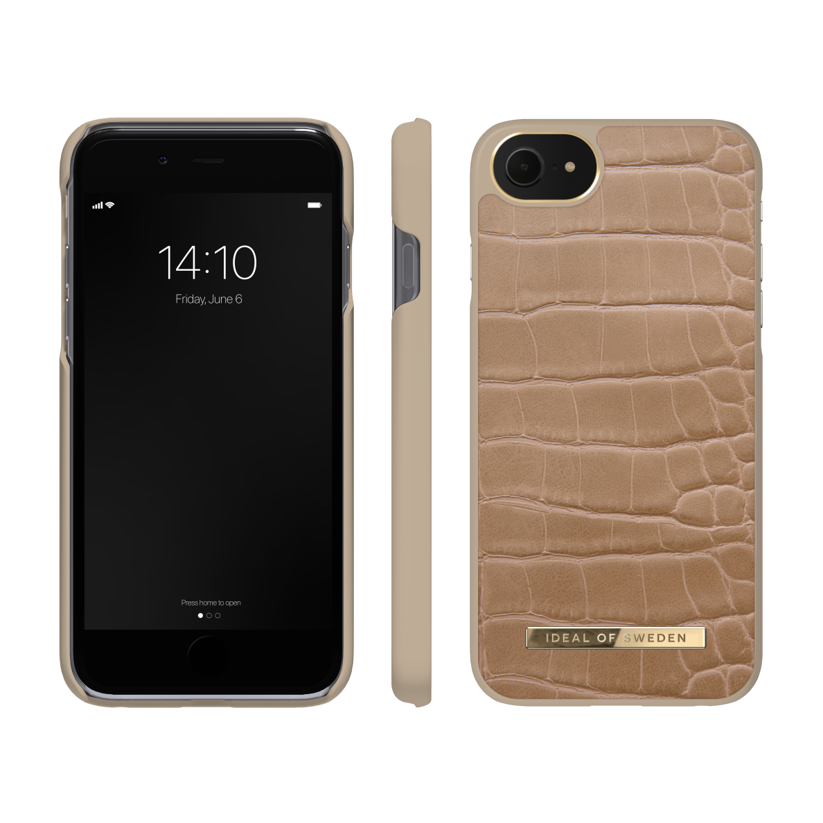 iPhone 6/7/8/SE 2020/SE 2022 iDeal Of Sweden nugarėlė Camel Croco 2