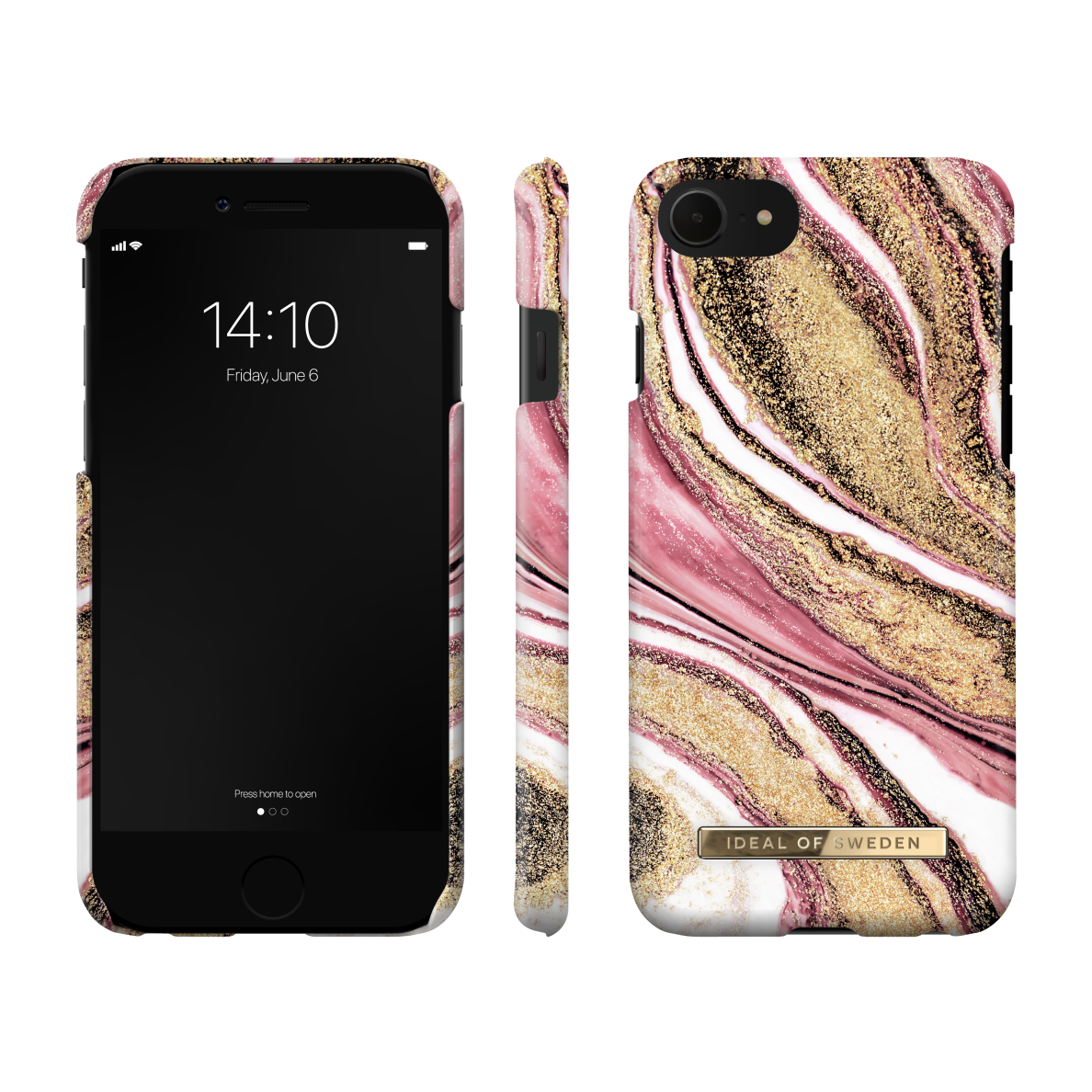 iPhone 6/7/8/SE 2020/SE 2022 iDeal Of Sweden nugarėlė Cosmic Pink Swirl 2