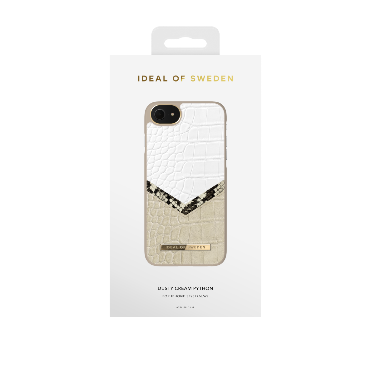 iPhone 6/7/8/SE 2020/SE 2022 iDeal Of Sweden nugarėlė Dusty Cream Python 2