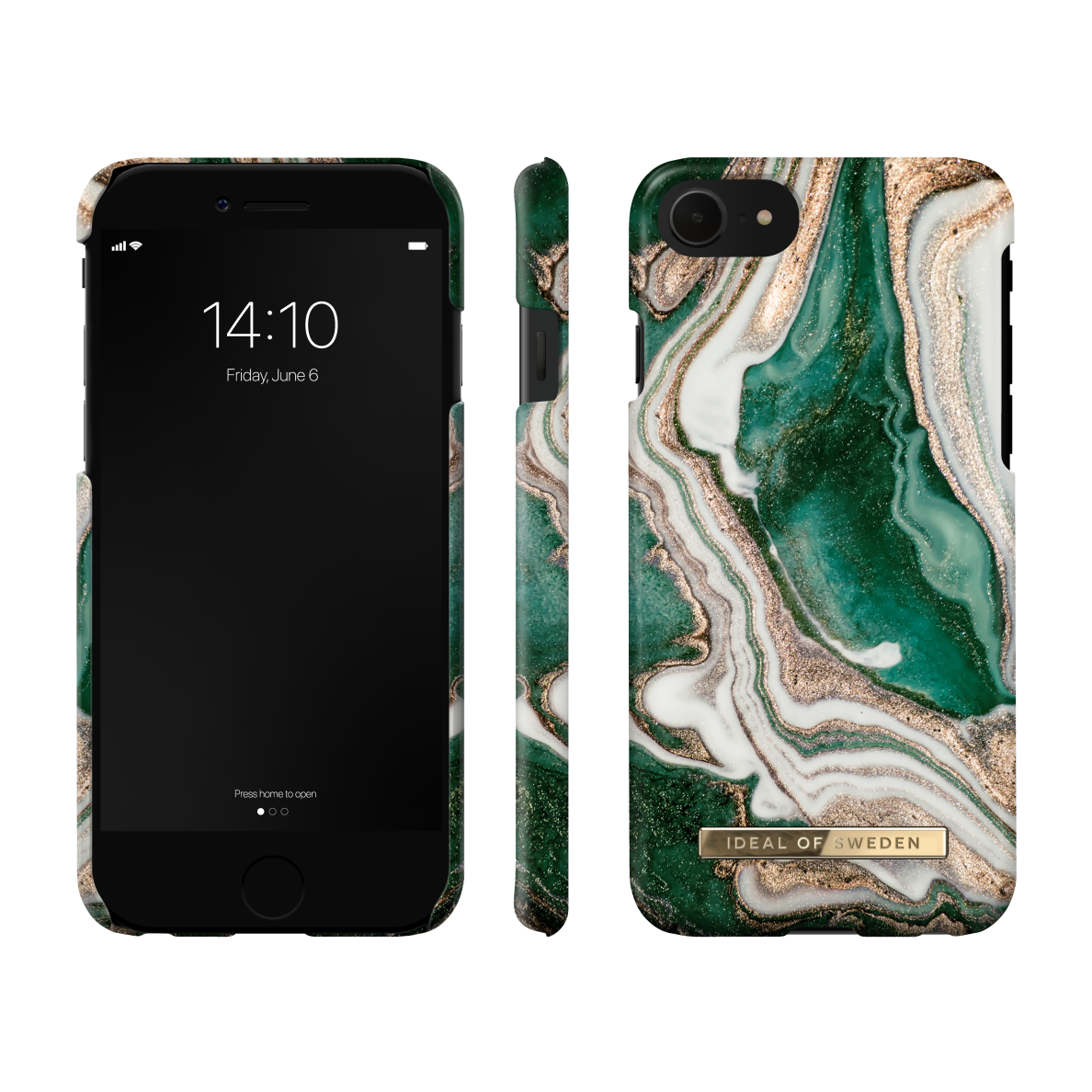 iPhone 6/7/8/SE 2020/SE 2022 iDeal Of Sweden nugarėlė Golden Jade Marble 2