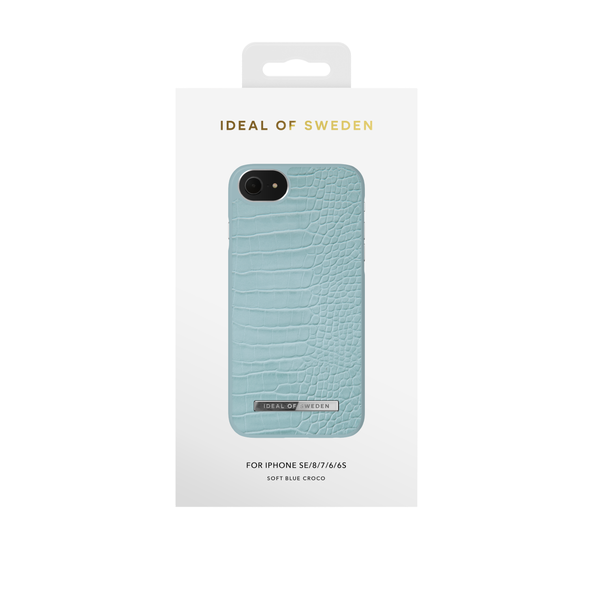 iPhone 6/7/8/SE 2020/SE 2022 iDeal Of Sweden nugarėlė Soft Blue Croco 1