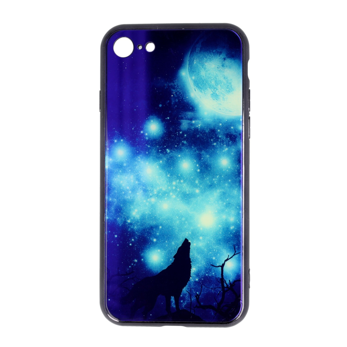 iPhone 7/8/SE 2020 BLUE RAY GLASS nugarėlė Sky&Wolf