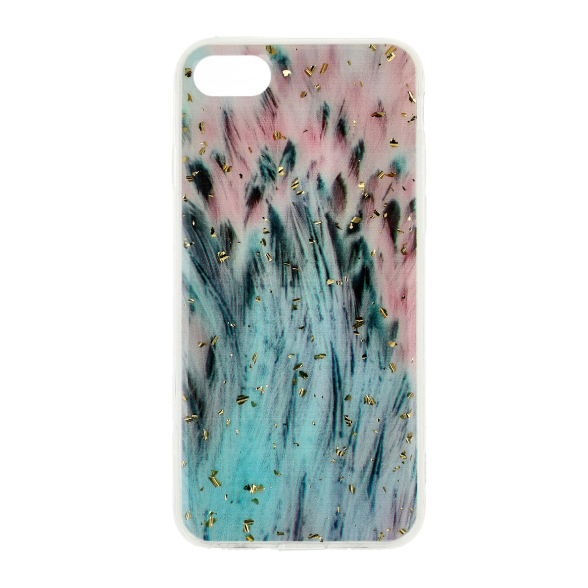 iPhone 7/8/SE 2020 Gold Glam Peacock nugarėlė